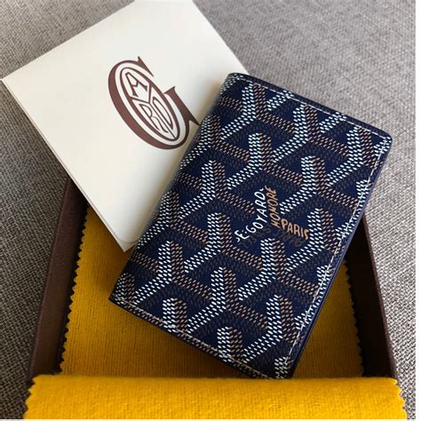 goyard royal blue wallet|goyard saint sulpice card wallet.